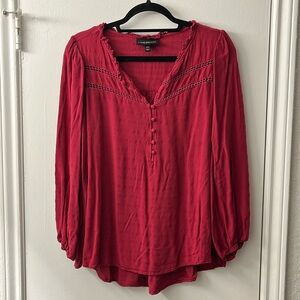 Lane Bryant pink long sleeve blouse sz 14/16